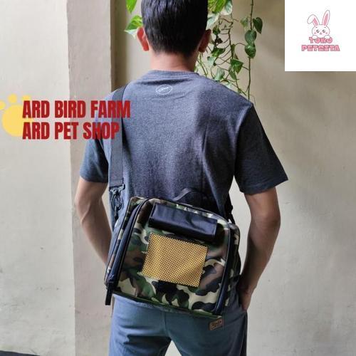 Paket Tas hewan kandang untulan tas travel burung sugar glider hamster tupai lovebird tas hewan marm