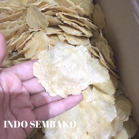 Emping Abadi 1Kg Kerupuk Emping Mentah 1 Kg Krupuk Emping Cemilan Sehat Emping Melinjo 1Kg