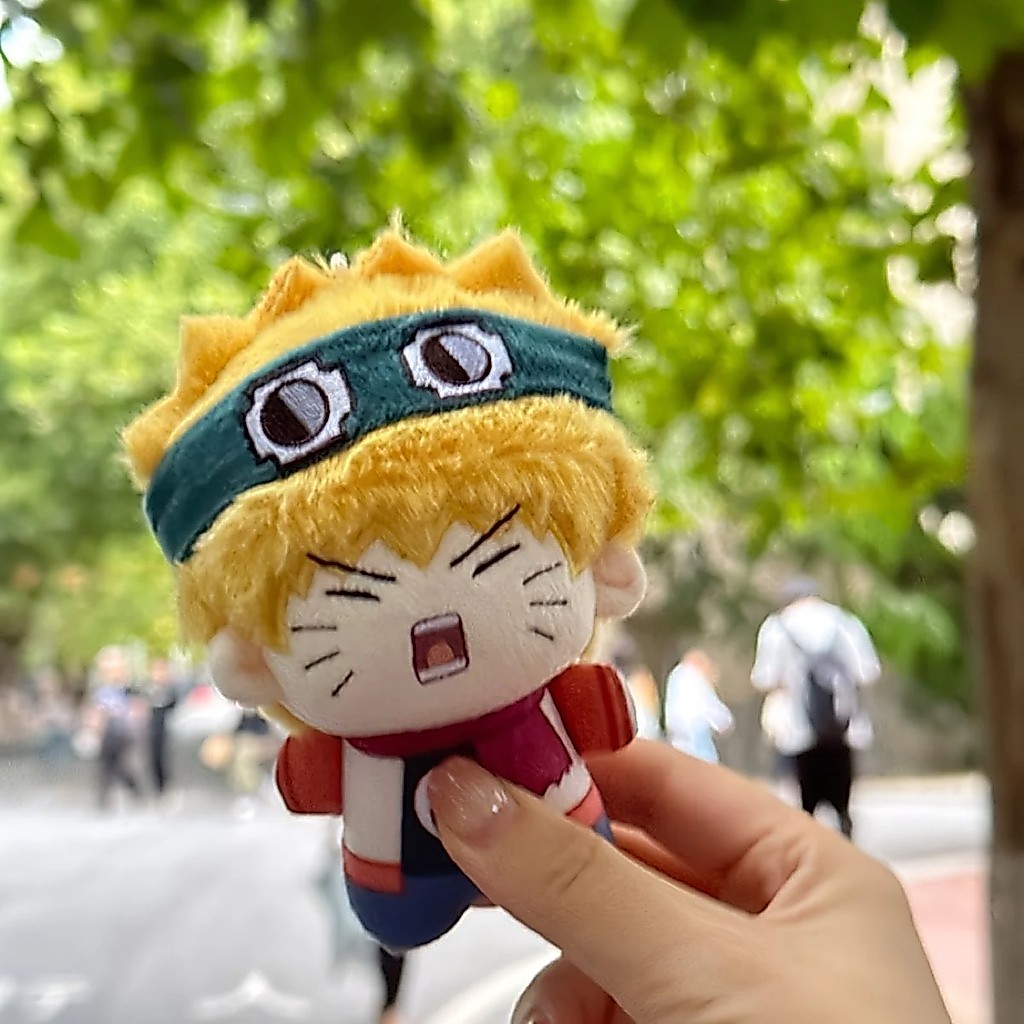 10cm NARUTO Naruto Uzumaki Hatake Kakashi Uchiha Sasuke Cute Nunu Body Cotton Doll Plush Doll, Toy,