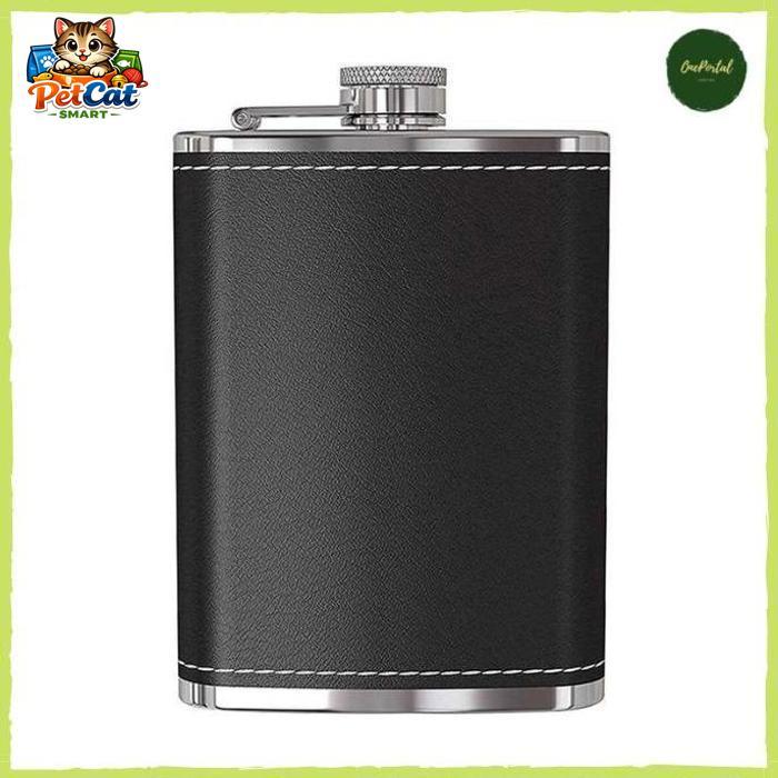 Botol Hip Flask Wine Whisky Bottle Stainless Steel 8 Oz