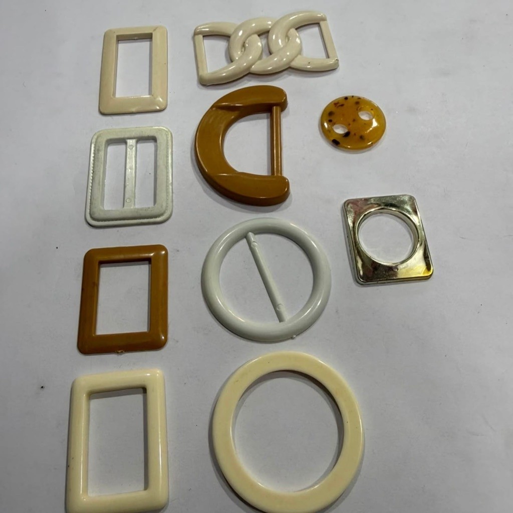 ( 2 biji ) Ring kotak plastik,Ring Bulat gorden,tas,gesper,ring plastik
