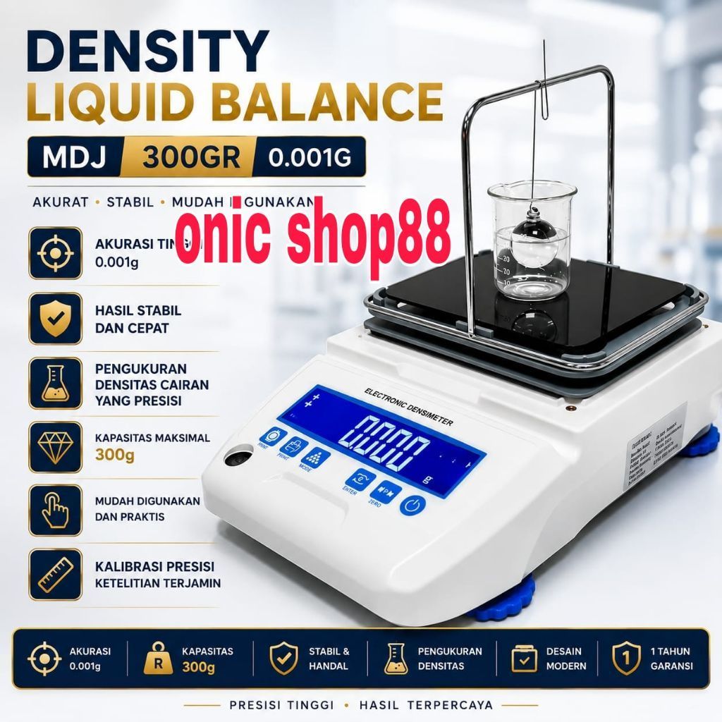 density meter balance liquid Mdj-S 300gr 0.001g timbangan laboratorium balance 1mg