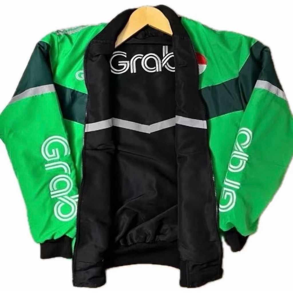 Jaket Ojol BolakBAlik hijau hitam
