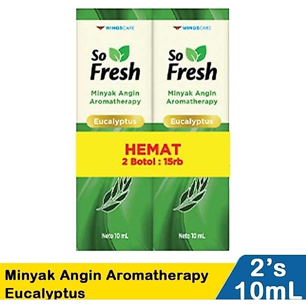 So Fresh Minyak Angin Aromatherapy Eucalyptus Windcare 10mL 2 Botol