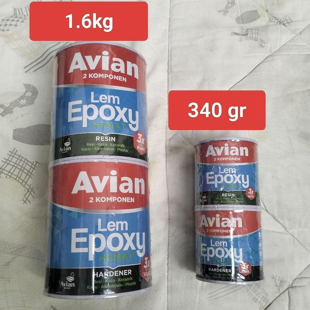 Lem epoxy Avian 1.6 kg (2 komponen),Avian lem epoxy hemat 1.6 kg set(2 komponen)