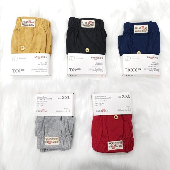 Celana Dalam Pria / Boxer Kingsman / CD Boxer Pria Katun Nyaman Lembut