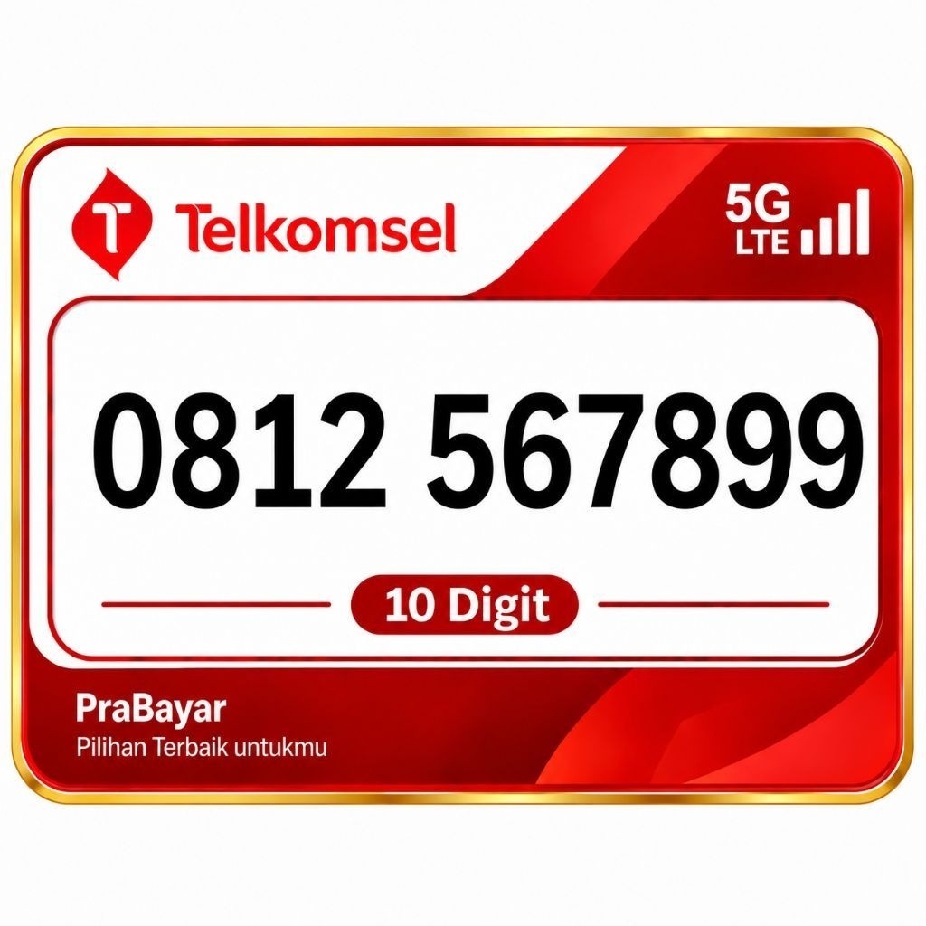 Nomor Cantik telkomsel 10 Digit Simpati 0812 567899