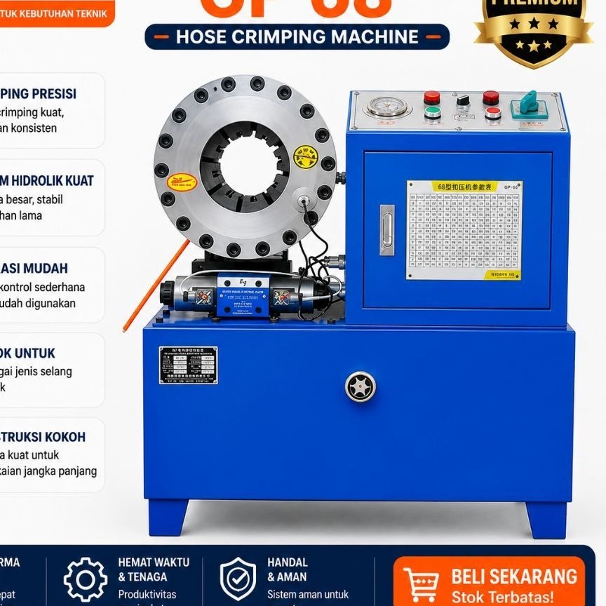 mesin pres hidrolik gp 68 / hose crimping machine