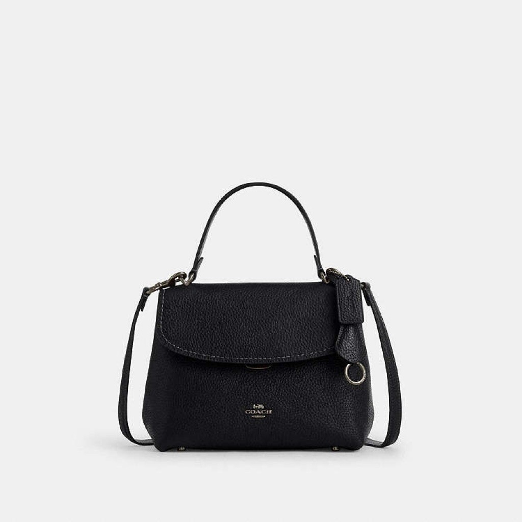 Tas Selempang Coach Emory Black Top Handle Crossbody AUTHENTIC