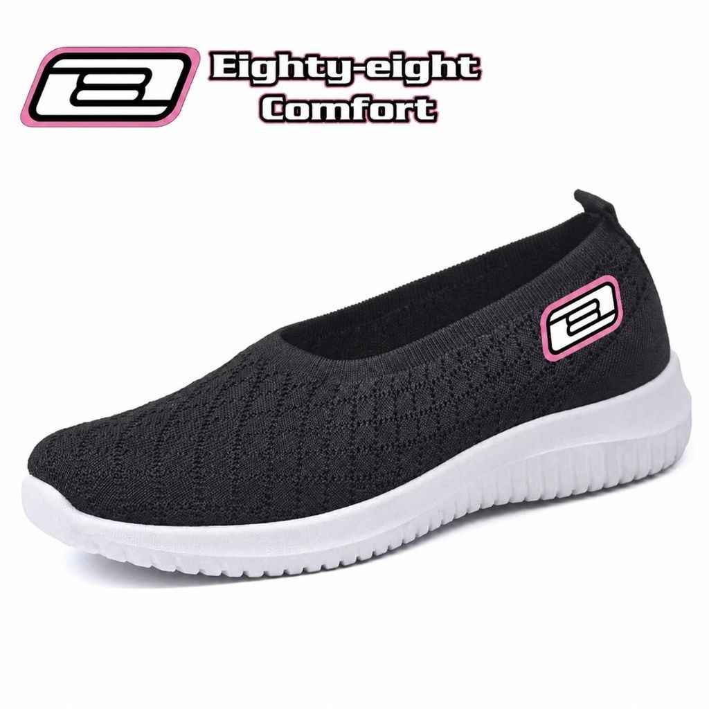 EIGHTY EIGHT COMFORT , FlatShoes Rajut Wanita Korea Terbaru , Sepatu Kets Wanita Korea 2026 , SW59