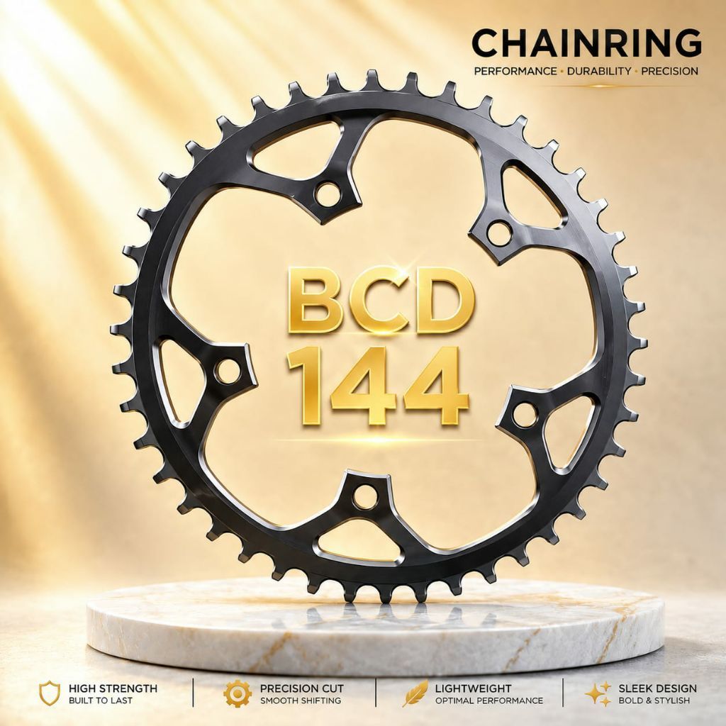 Chainring besi 56T.BCD 144. HANYA BISA DIPASANG DI ARM SYTE TIPE GEMINI..BARANG LEPASAN DARI CRANK S