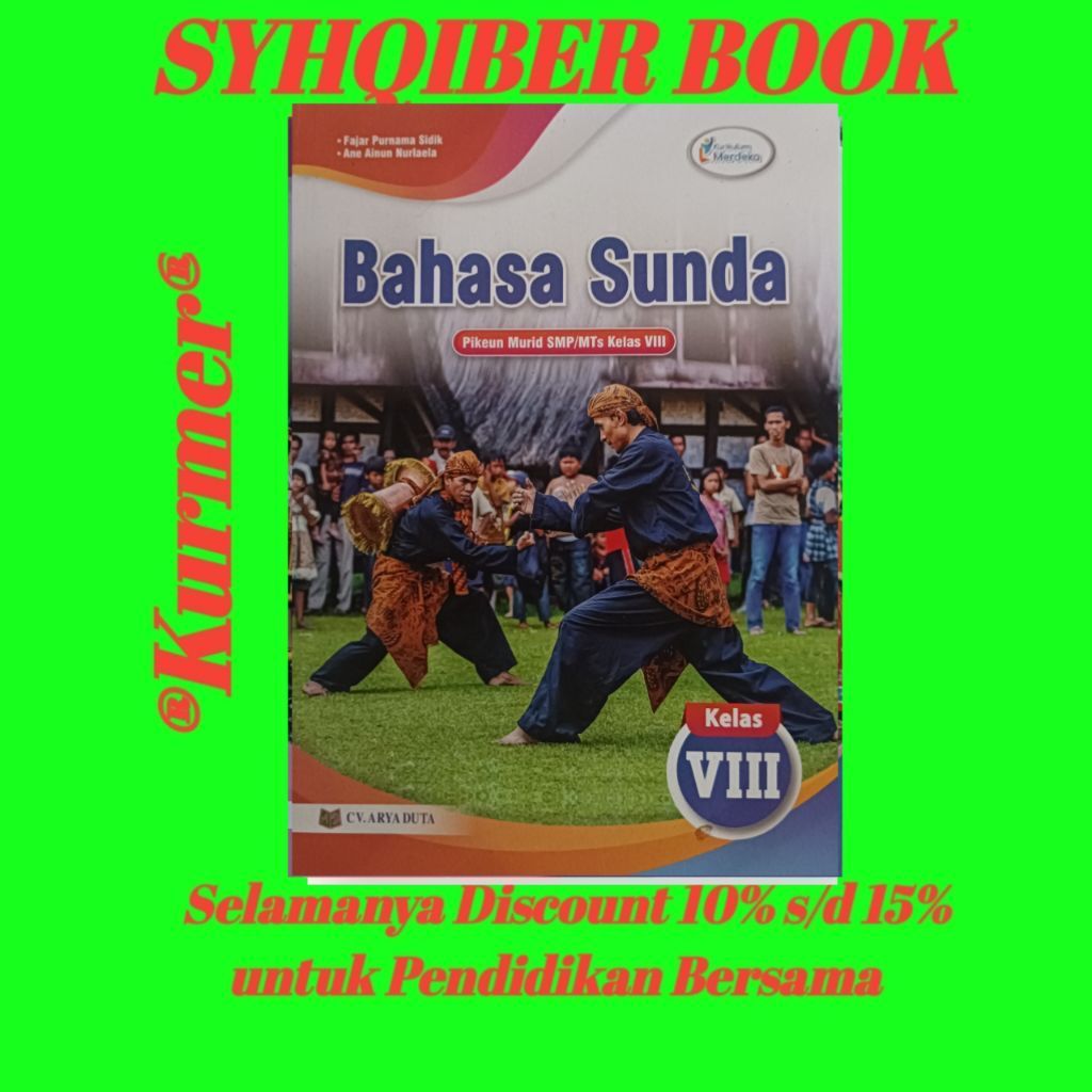Buku Bahasa Sunda Pikeun Murid SMP/MTs Kelas VIII CV. Arya Duta