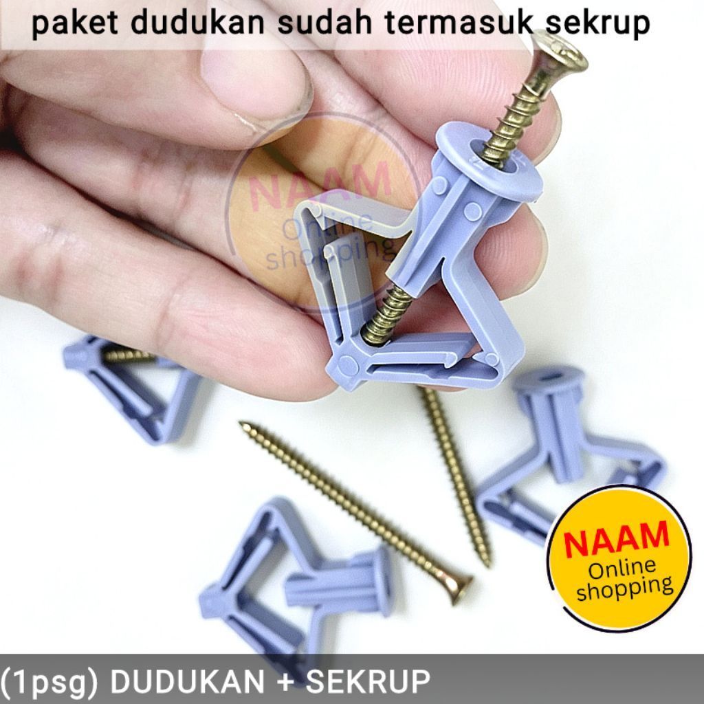 DUDUKAN BAUT SEKRUP PLAFON & PARTISI - DUDUKAN PENGAIT SEKRUP PLAFON & PARTISI - DUDUKAN SKRUP TANAM