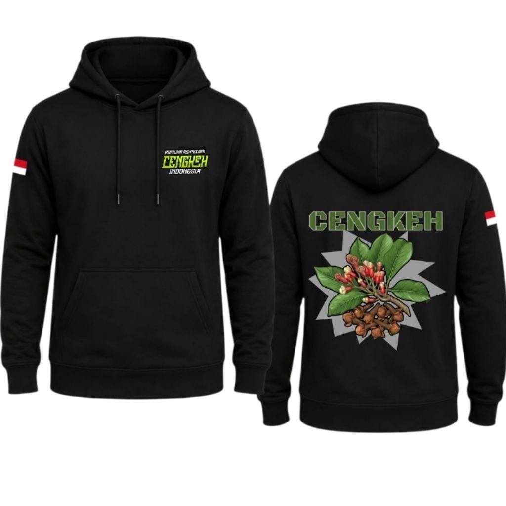 Hoodie Petani Cengkeh Indonesia Pria Wanita Dewasa Hoodie Flacee Pertanian Cengkeh Sweater Tani Ceng