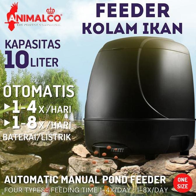 NEW PEMBERI MAKAN IKAN OTOMATIS 10 L / FISH POND FEEDER/ KOI FEEDER KOLAM