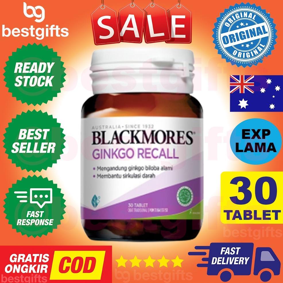 BLACKMORES GINKGO RECALL ACTION GINKO GINGO GINGKO FORTE KALBE VITAMIN BILOBA ANTI PIKUN BPOM - 30 T
