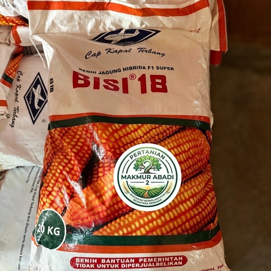 Benih Jagung Hibrida Bisi 18 - Kemasan 20kg, Tahan Penyimpanan, Adaptasi Baik