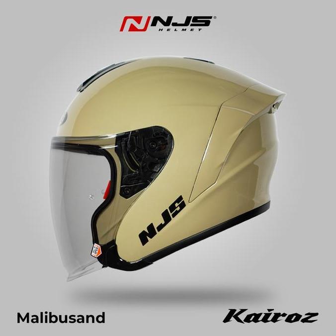 NJS KAIROZ MALIBU SAND - Helm Half Face | Kairoz | Kairoz V1 |  Kairoz Polos | Kairoz ORI | NJS ORI