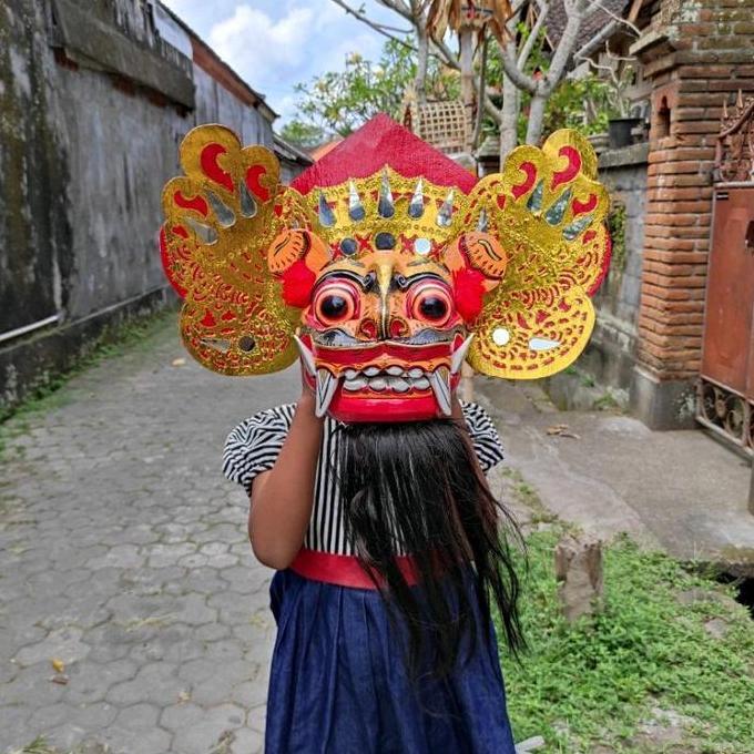 ~@~@~@~@] Topeng Barong XL - Topeng Barong Macan dan Ket - Topeng Barong - Mainan Barong - Barong An