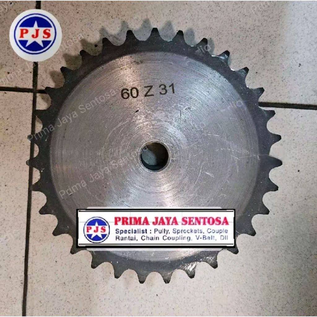 SPROCKET GEAR RS 60 - 31T ( GEAR RANTAI RS 60 SINGLE GIGI 31 )