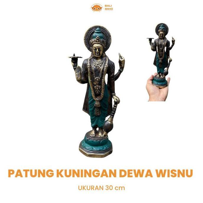 +%+%+%] Patung Dewa Wisnu Kuningan Wisnu Logam Besi Patung Narayana Narayan