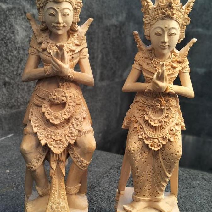 """] Patung Sri rambut Sedana Cendana wood
