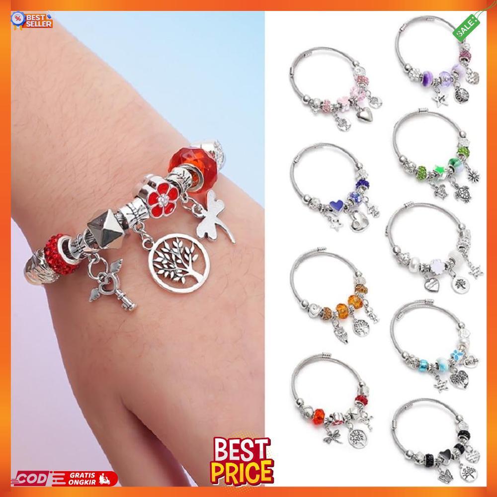 BELLA - GELANG PANDORA TITANIUM BRACELET / FASHION GELANG TANGAN / GELANG HANYA BISA MELAR TAPI TIDA