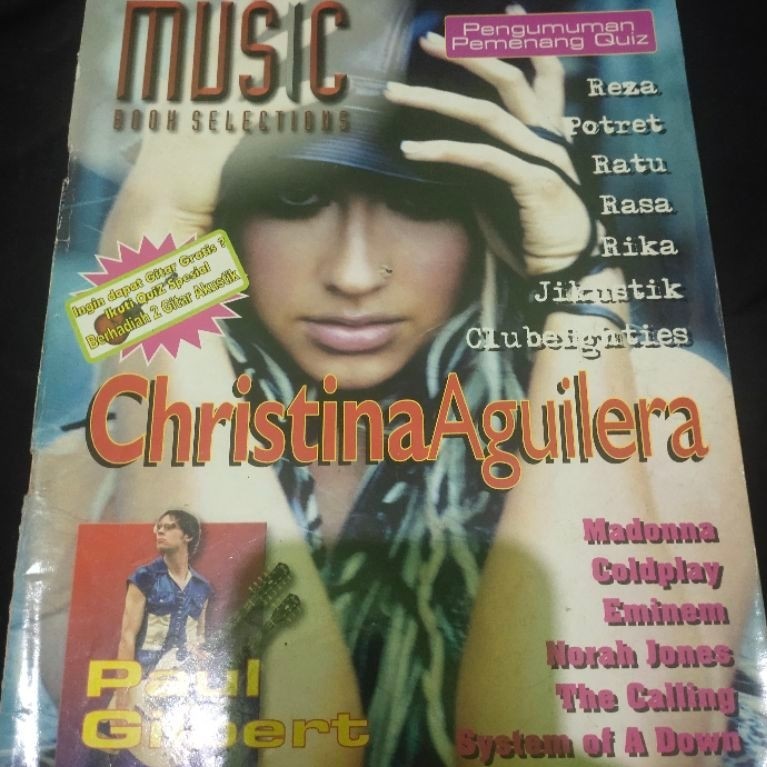 Majalah Music Christina Aguilera Chord Ratu Reza Artamevia