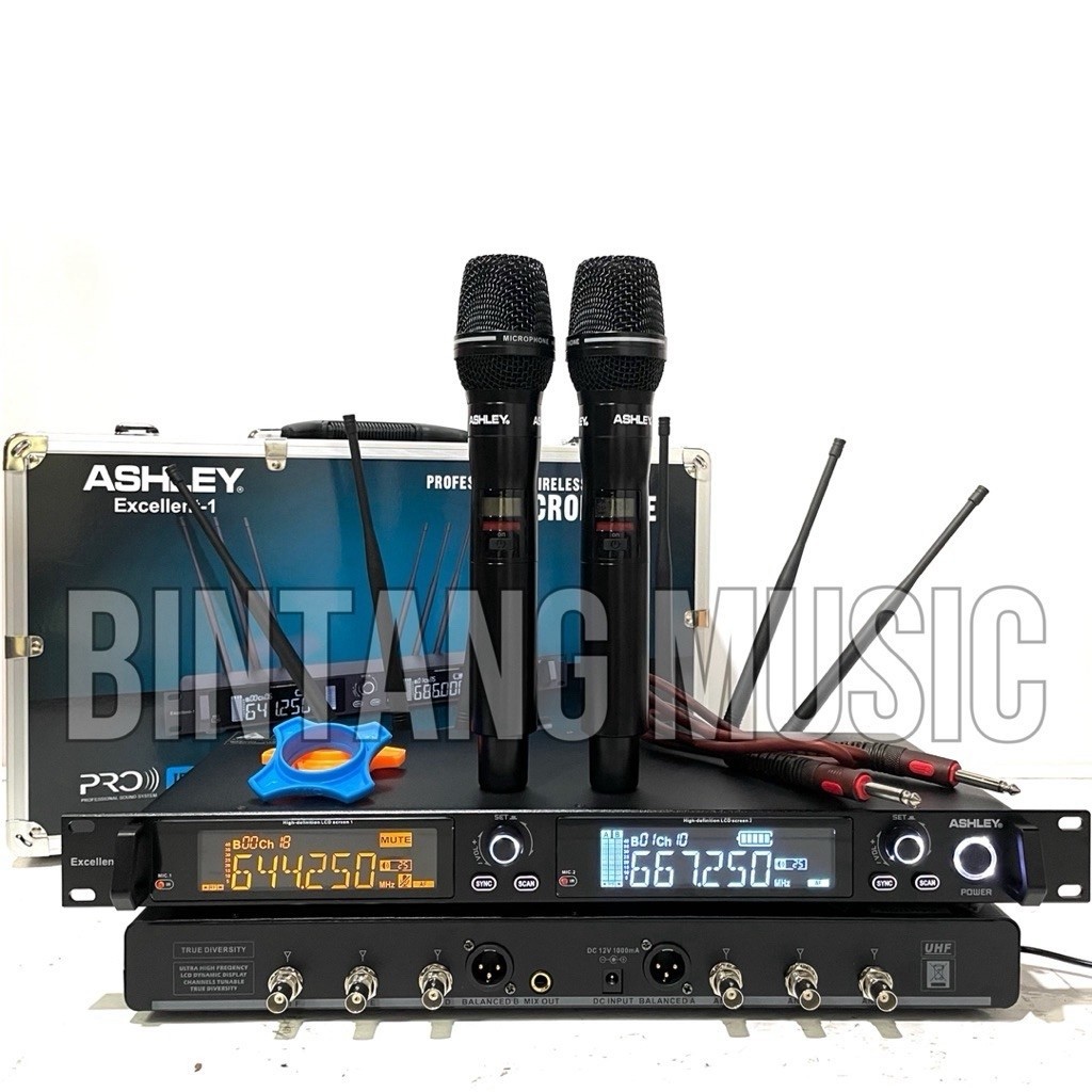 mic wireless ashley excellent 1 original free koper Mikrofon Ashley