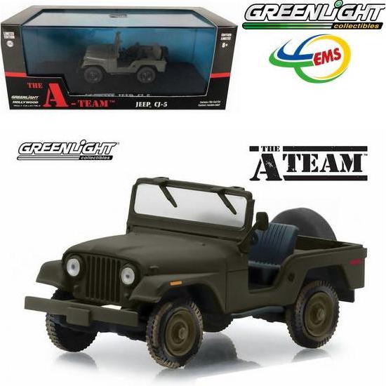 86526- GREENLIGHT 1/43 JEEP CJ-5, GREEN SMETOY