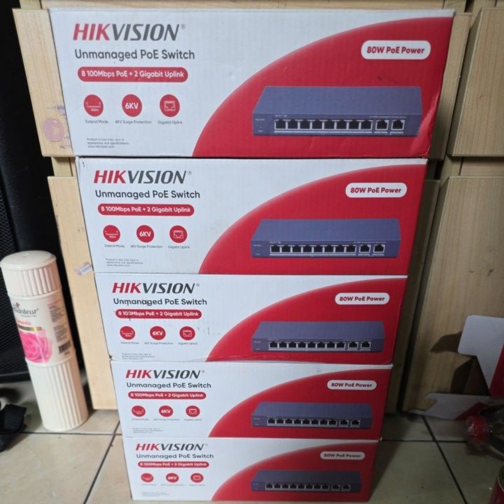 Poe Switch Hub Hikvision DS-3E0310P-E/M Switch Hub 8+2 Port