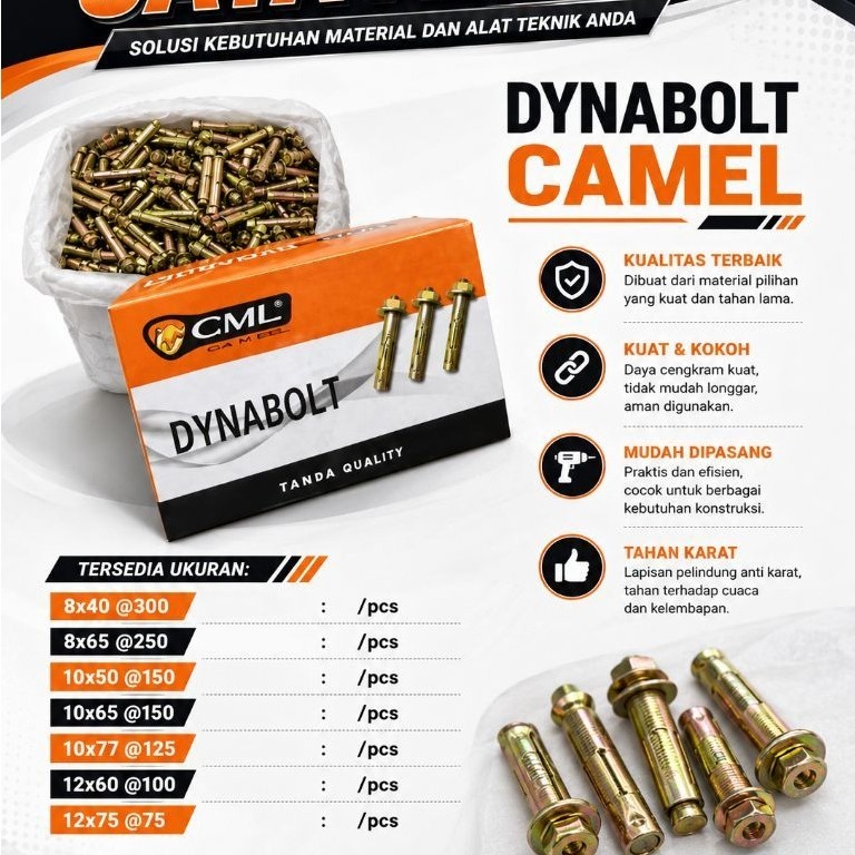 CAMEL - DYNABOLT 10X50 @150PCS