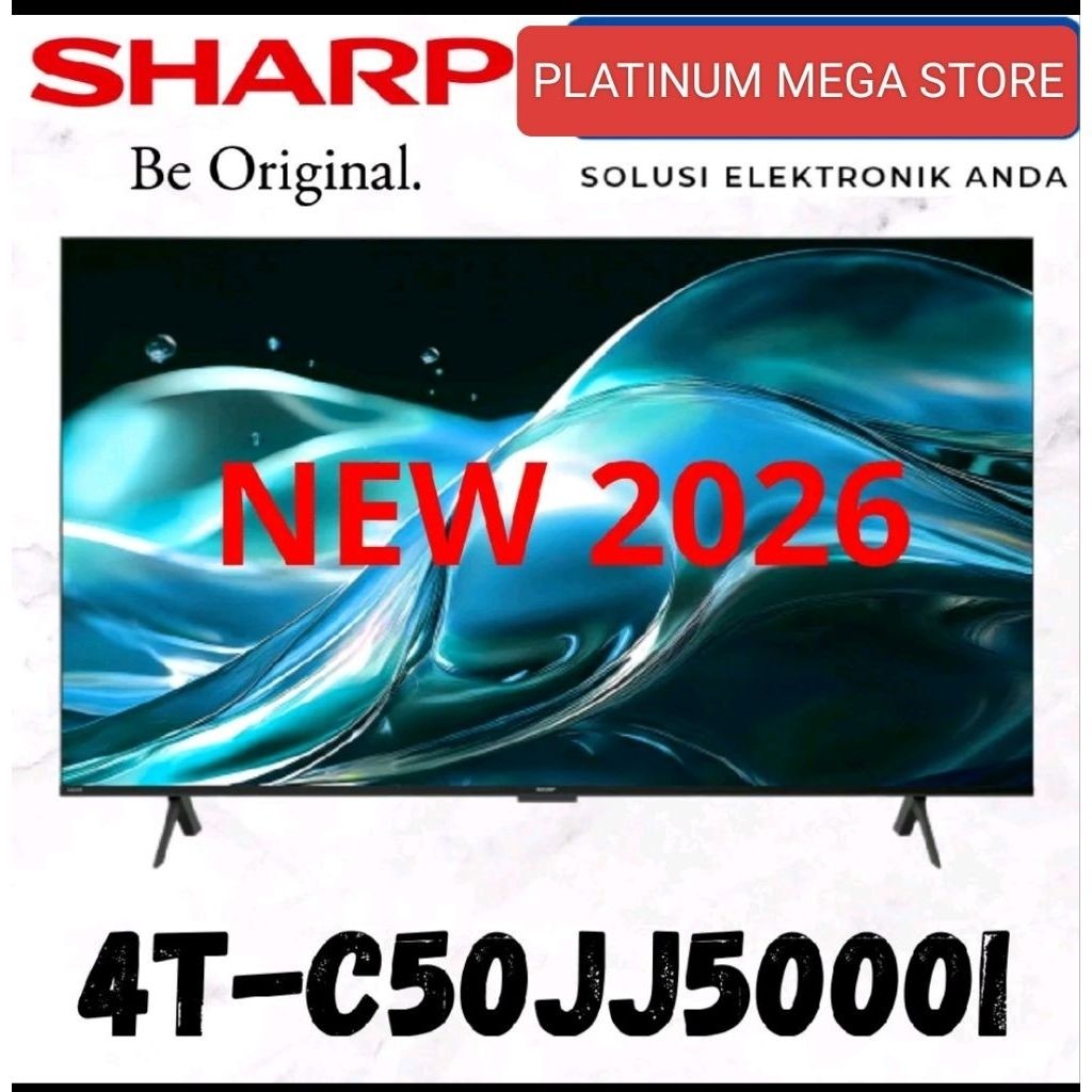 SHARP TV LED 50 INCH UHD 4K ANDROID TV 50JJ5000 YOUTUBE NETFLIX