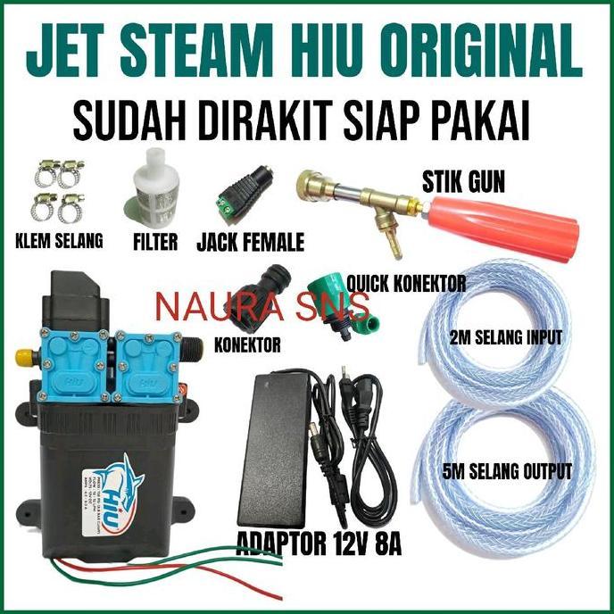 Alat cuci steam jet steam pompa dc hiu dobel pompa high pressure Car Dinamo