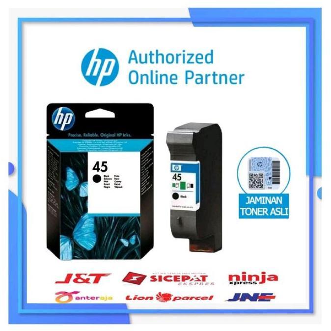 BEVORING89 - HP TINTA HITAM ORIGINAL 45 CARTRIDGE 51645A UNTUK PRINTER DESKJET 710C-1280, 1600C, 160
