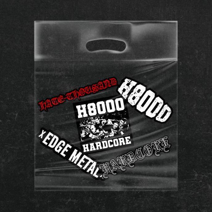 Promo Stiker Band Hardcore H8000 HC Metalcore Stiker Vinyl Waterproof Diskon