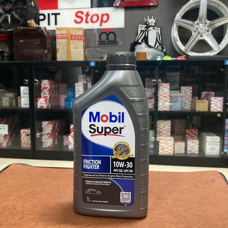 OLI MOBIL SUPER SAE 10W-30 KEMASAN 1 LITER