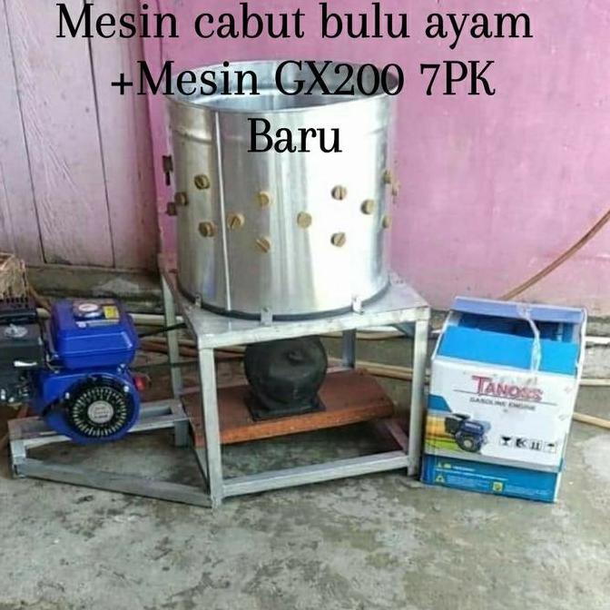 }}}}}}] Mesin tong Bubut Ayam mesin cabut bulu ayam, unggas + Penggerak