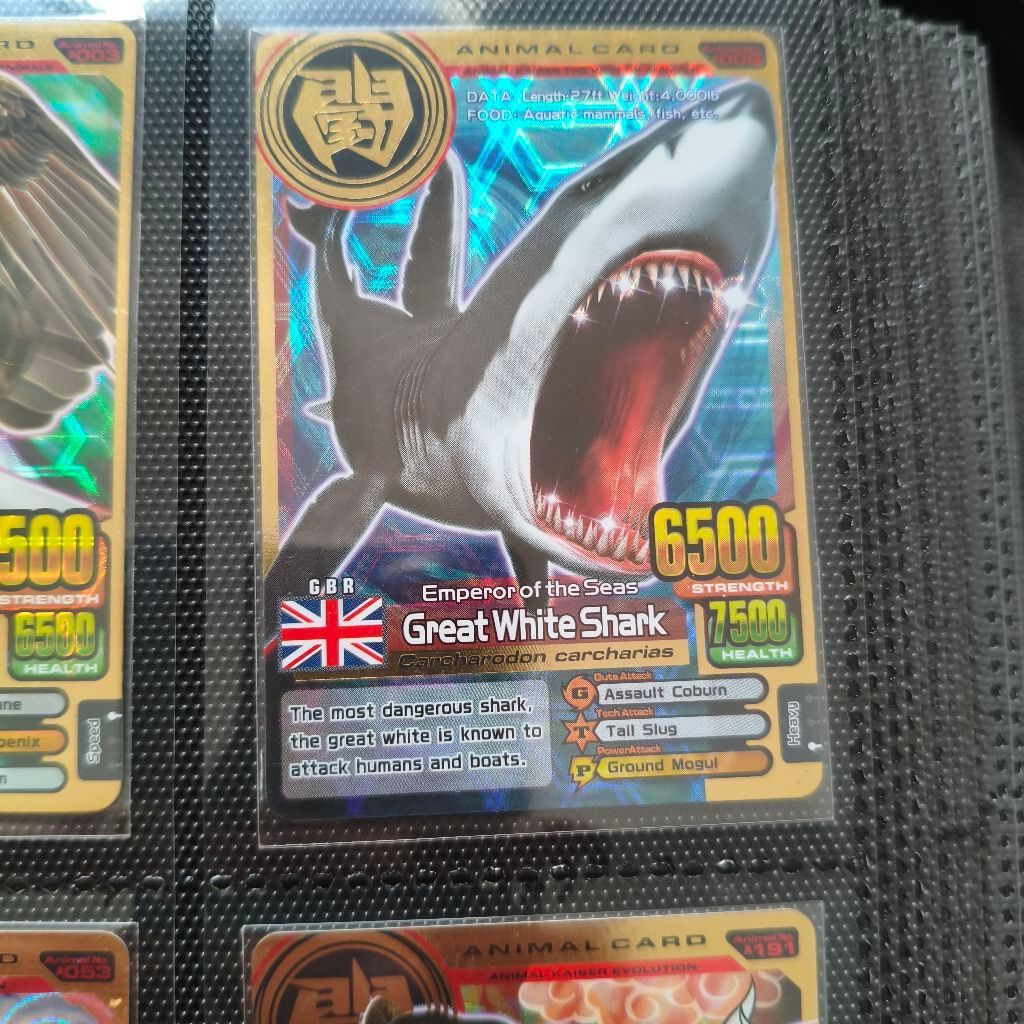 Animal Kaiser Gold Card Great White Shark Versi 3