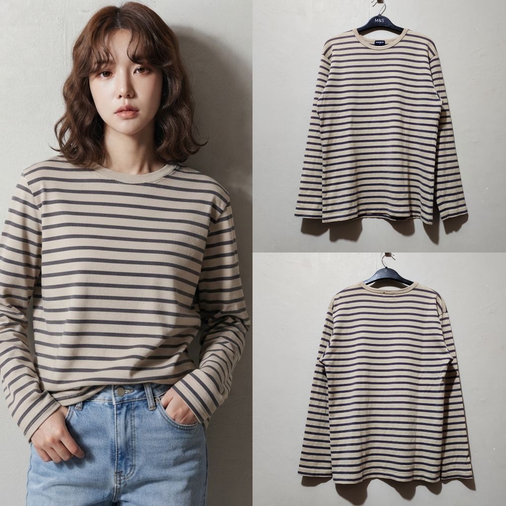 UNIQLO stripe uniqlo stripe t-shirt uniqlo crewneck uniqlo salur vintage stripe vintage uniqlo vinta