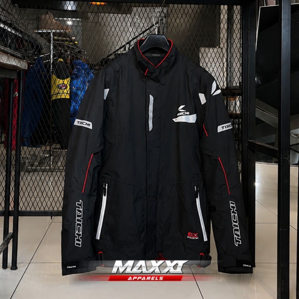 Jaket motor Taichi | Taichi RSJ310 Black & Red | Jaket Riding | Original Taichi