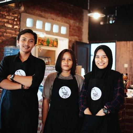 Celemek apron hitam polos
