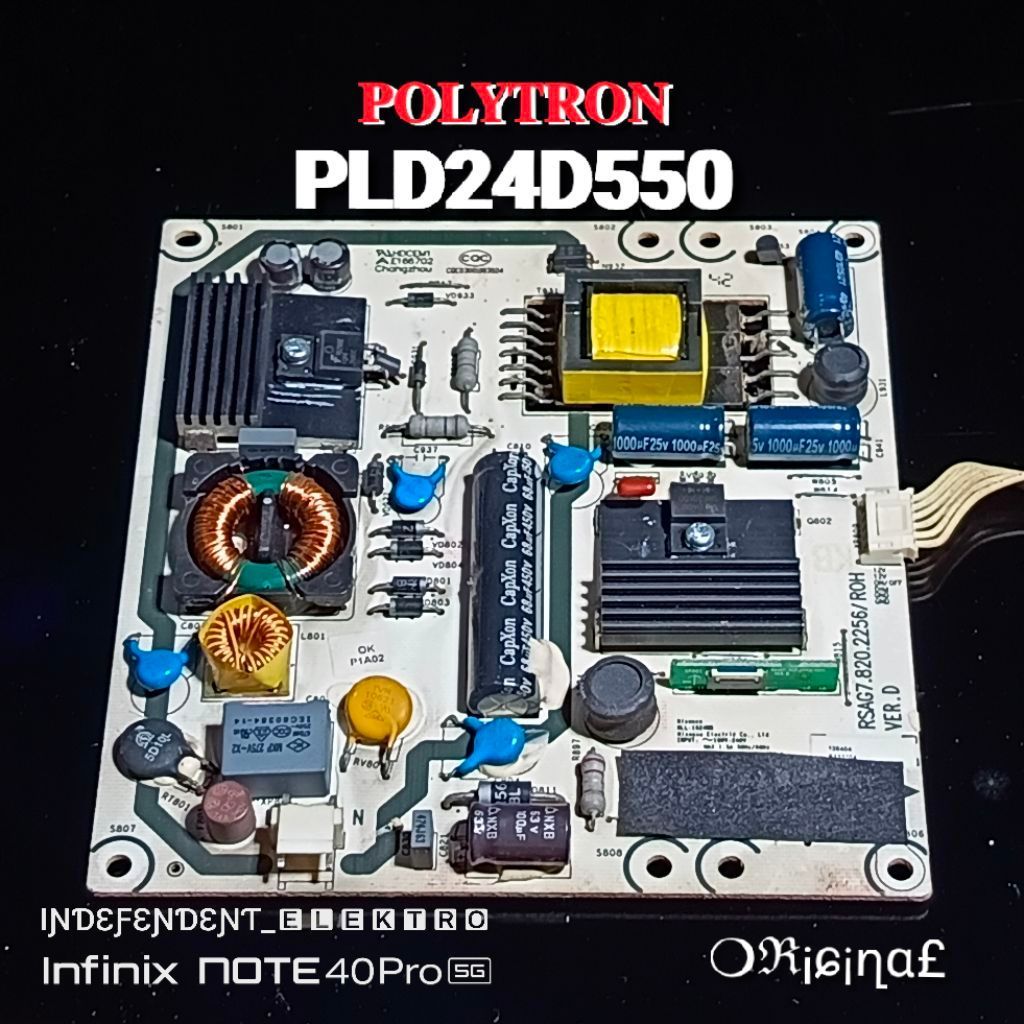 Power supply polytron PLD24D550 PLD 24D550   Power supply tv polytron pld24d550