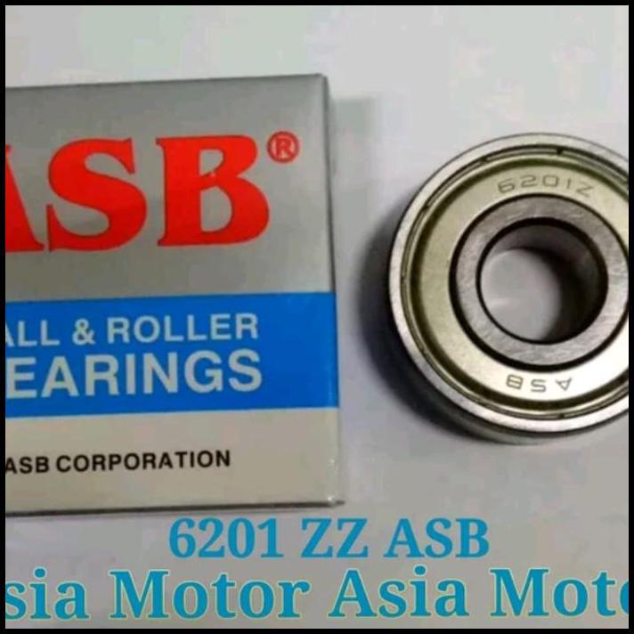 TERBARU BEARING 6201 ZZ ASB UKURAN 12X32X10 MM BERING LAHER 12 X 32 X 10 MM 