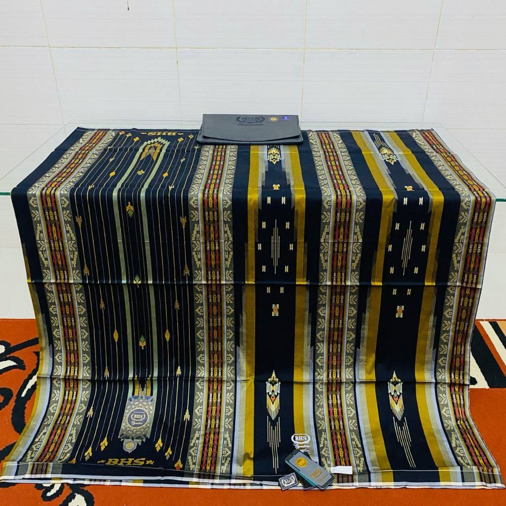 Sarung BHS Signature SGB Gold Kombinasi Hitam Emas Premium Mercerized ATBM Limited (Bisa COD)