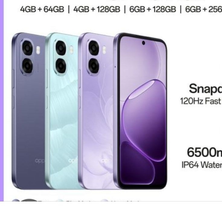 hp oppo A6 Series dan 4G Ram 8gb 128gb 256gb garansi Resmi 1 tahun