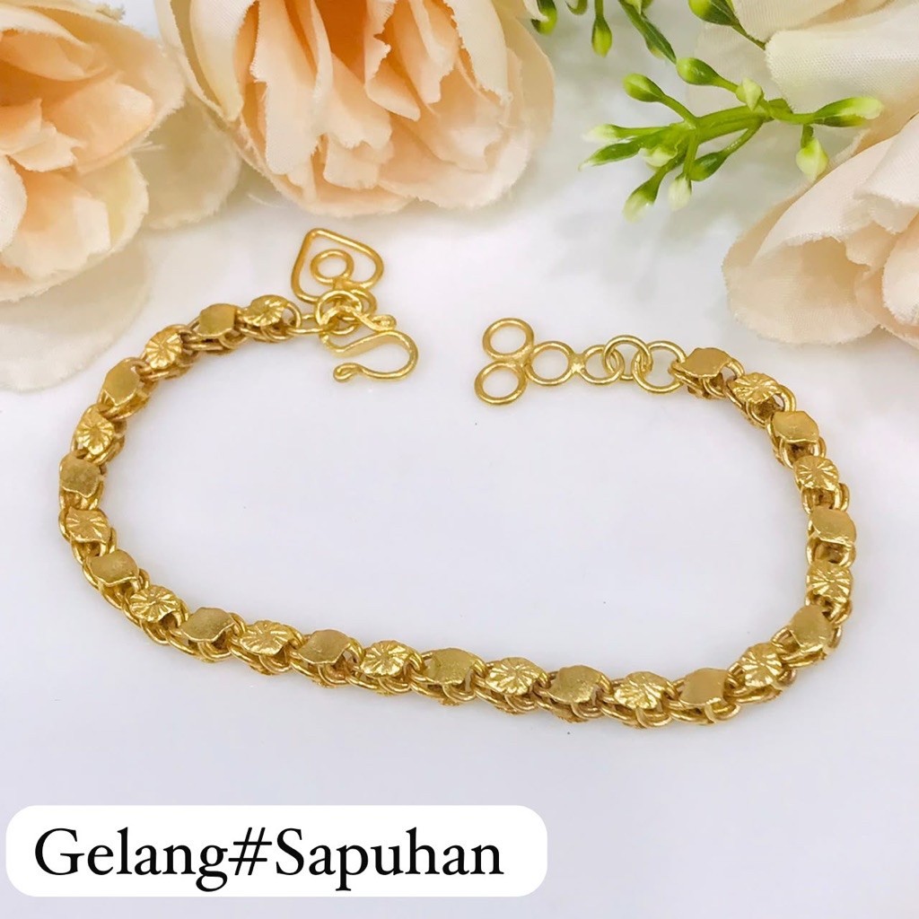 gelang sepuhan lapis emas