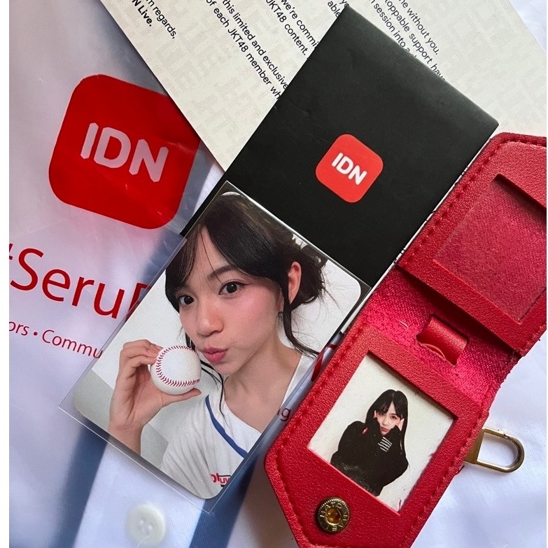 Photocard Best Support IDN Live Aralie & Keychain Ella Best Support