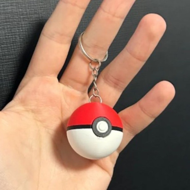 Gantungan Bola Pokemon, key chain pokemon ball lucu