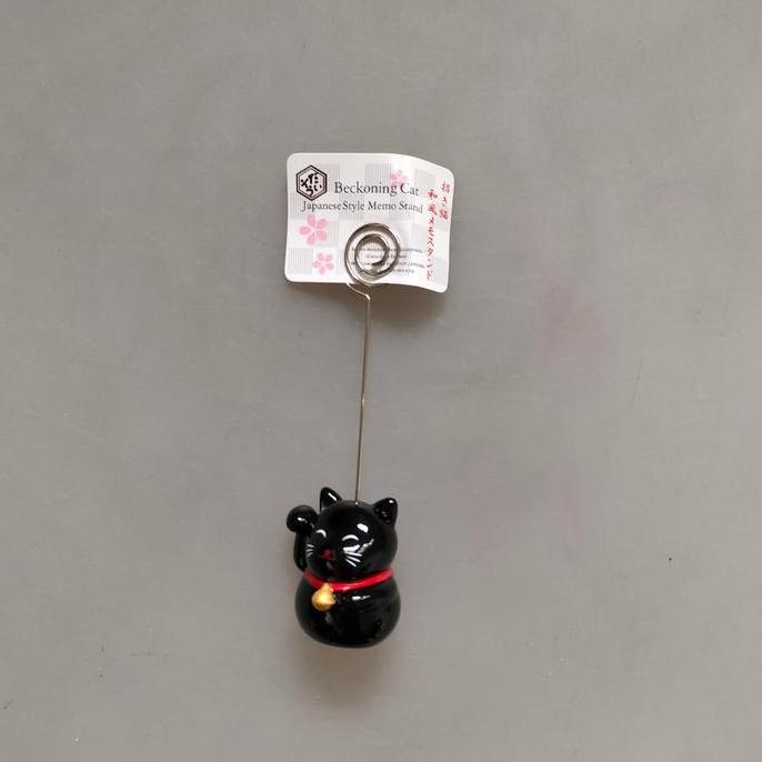 DAISO memo stand memo clip penjepit memo kucing hoki maneki neko HMS